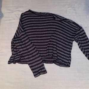 Forever 21 Striped Cropped Top